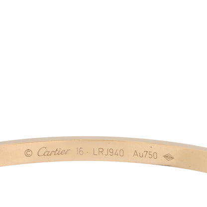 Cartier 18K Yellow Gold 6 Diamond Small LOVE Bracelet 16 3 of 5
