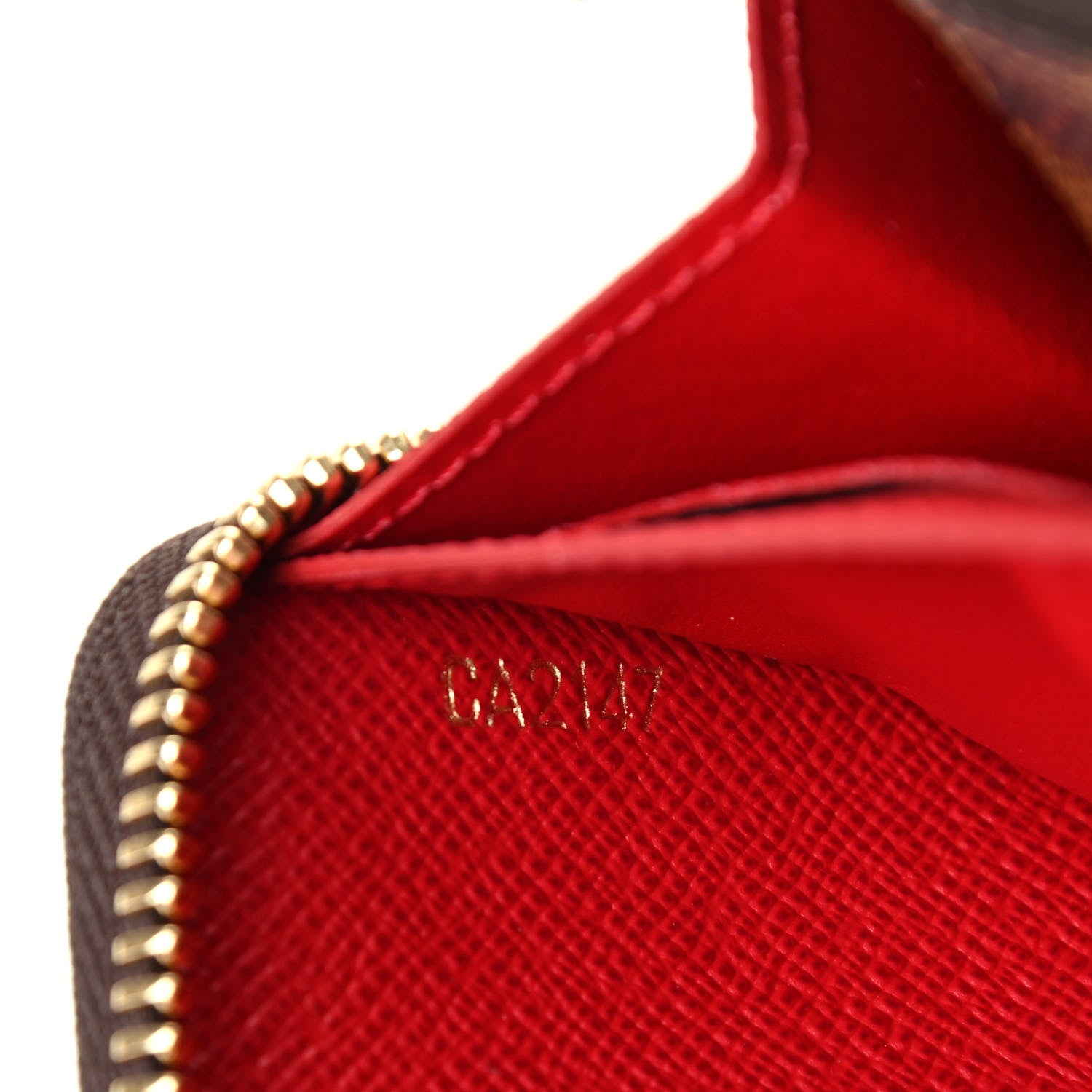 Louis Vuitton Damier Ebene Clemence Wallet Cherry 7 of 8