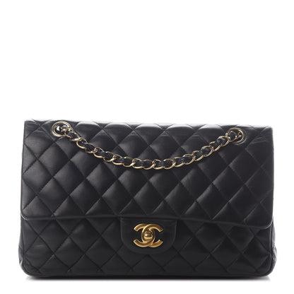 Chanel Lambskin Quilted Medium Double Flap Black 1 of 10