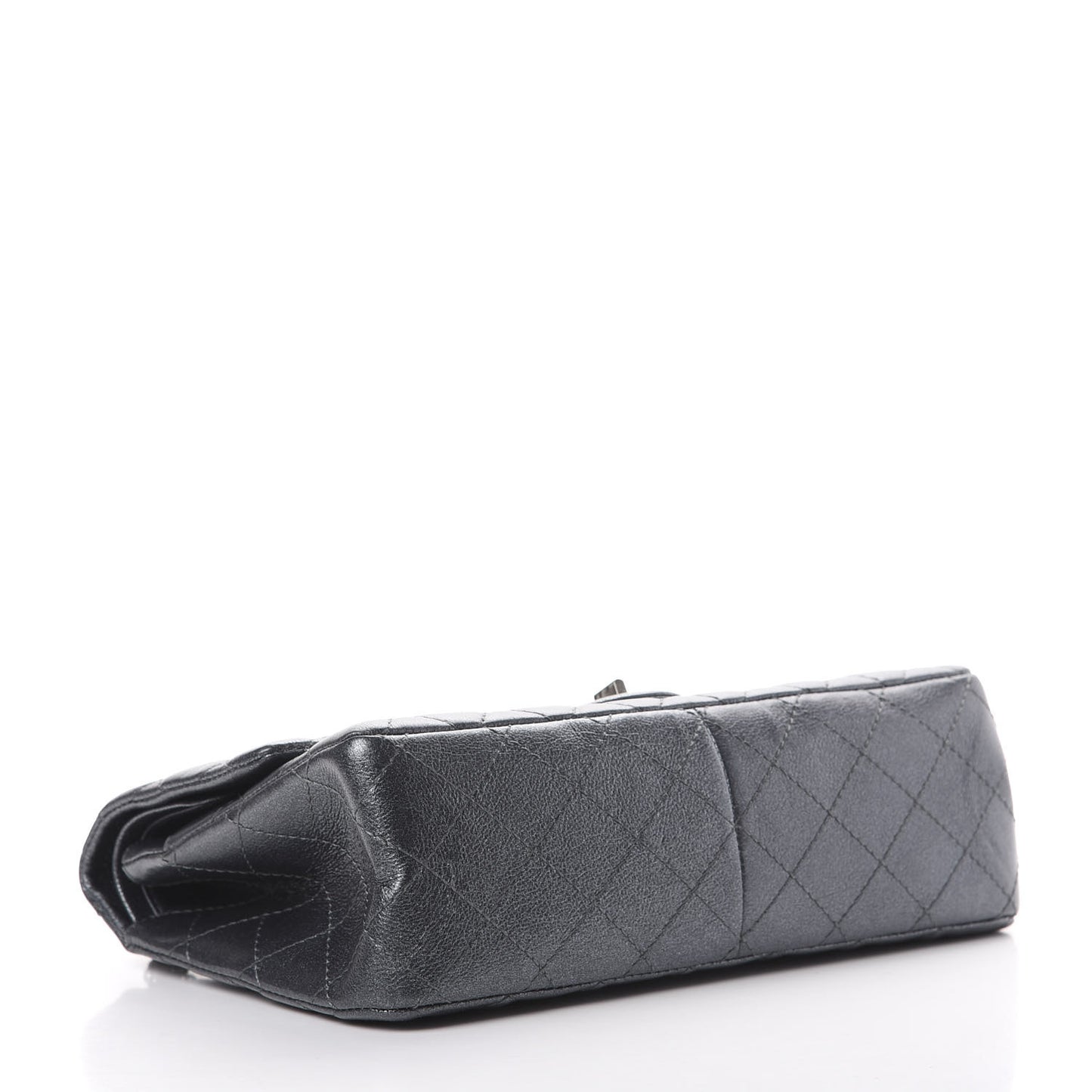 Metallic Sheepskin Quilted 2.55 Reissue 226 Flap Dark Silver