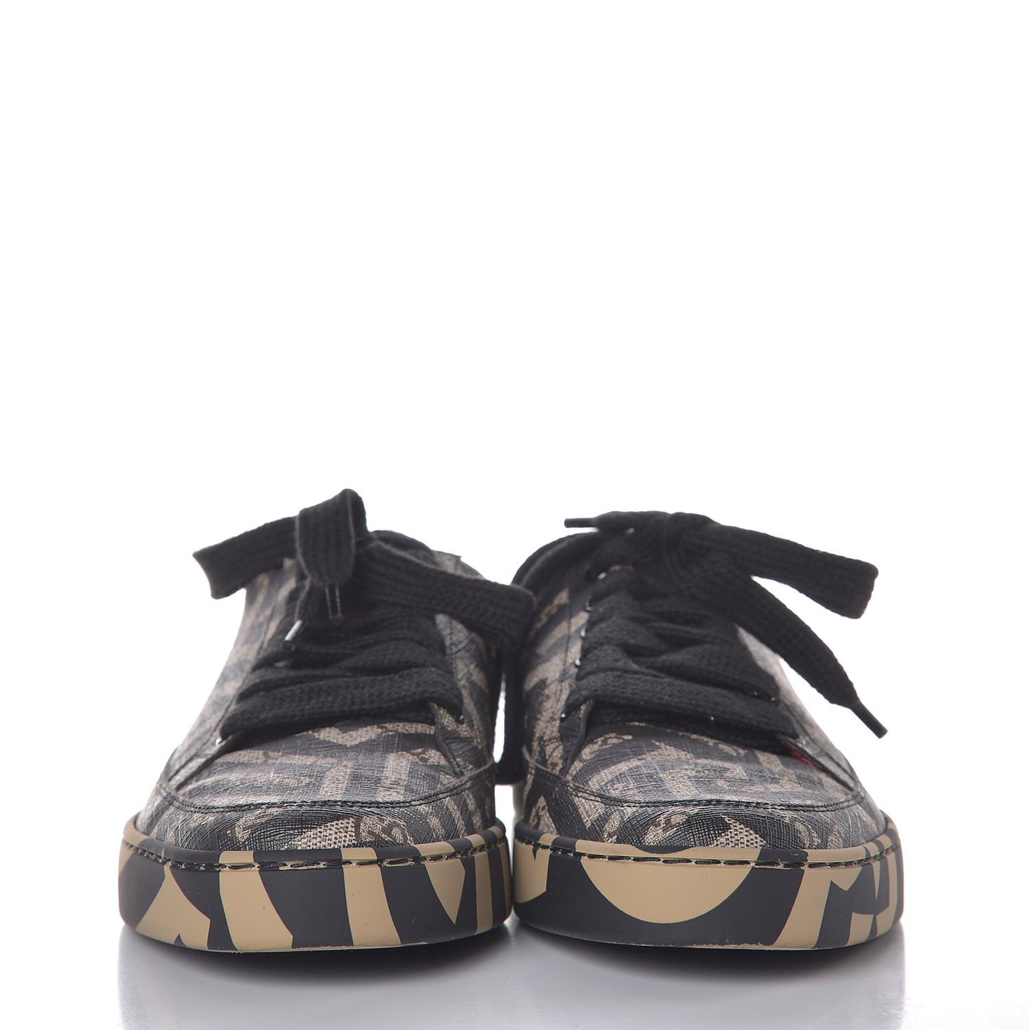 GG Supreme Monogram Caleido Mens Low Top Sneakers 7.5 Black