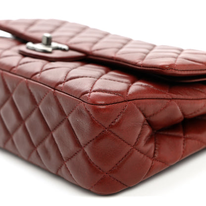 Chanel Lambskin Quilted Medium Double Flap Burgundy 10 of 10