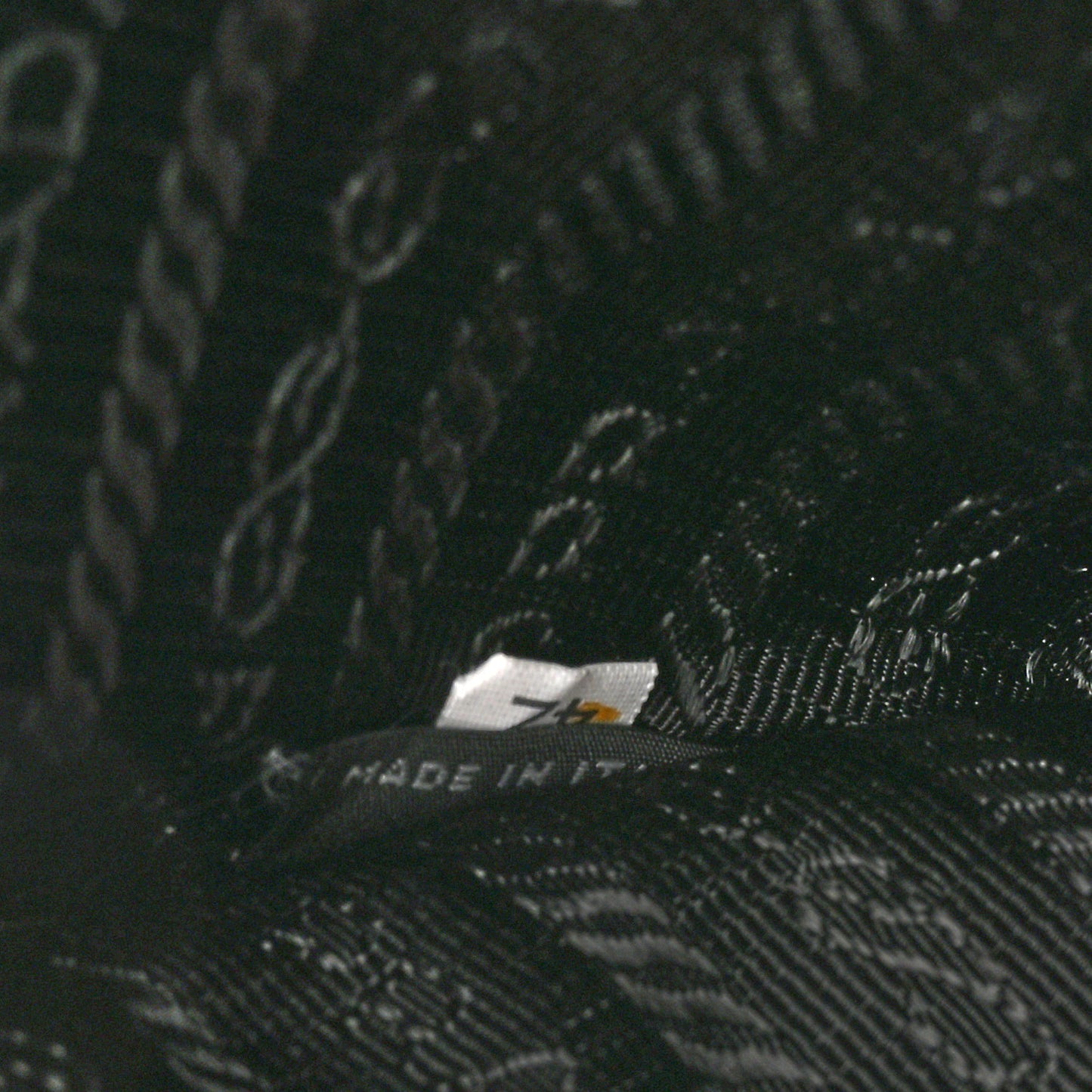 Saffiano Zip Pouch Black Black