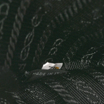 Prada Saffiano Zip Pouch Black Black 7 of 10