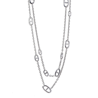 Hermes Sterling Silver Farandole Necklace 160 1 of 5
