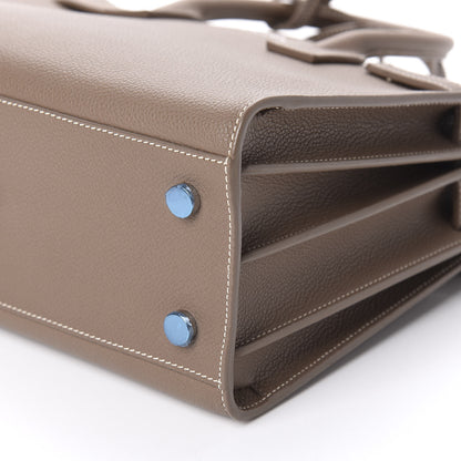 Saint Laurent Grained Calfskin Topstich Baby Sac De Jour Taupe 7 of 9