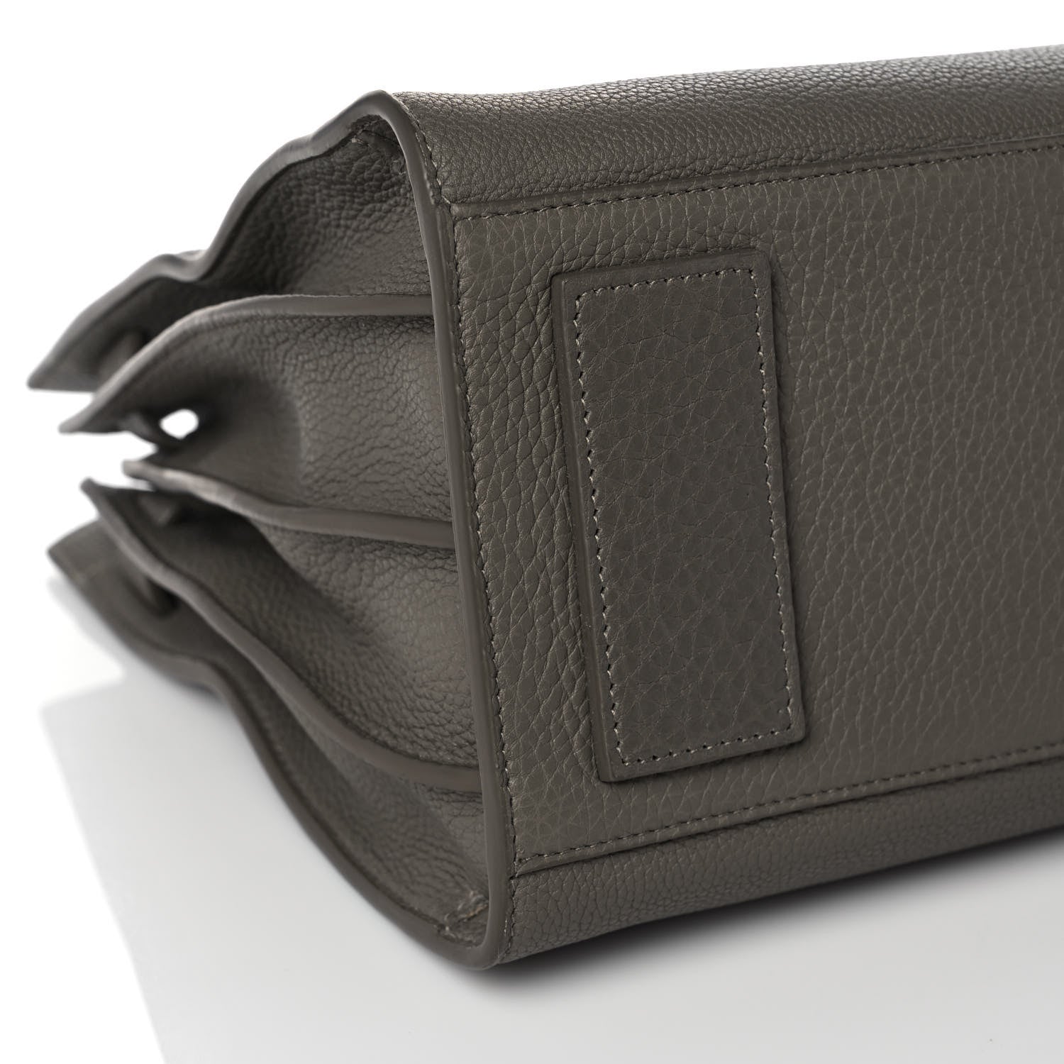 Saint Laurent Grained Calfskin Small Supple Sac De Jour Kaki Militaire 8 of 10