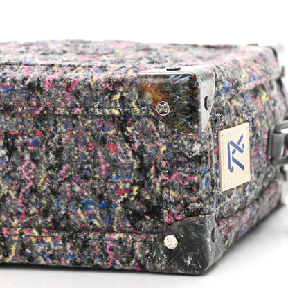 Louis Vuitton Wool Cotton Monogram Jacquard Embroidered LV Felt Soft Trunk Gris 10 of 10