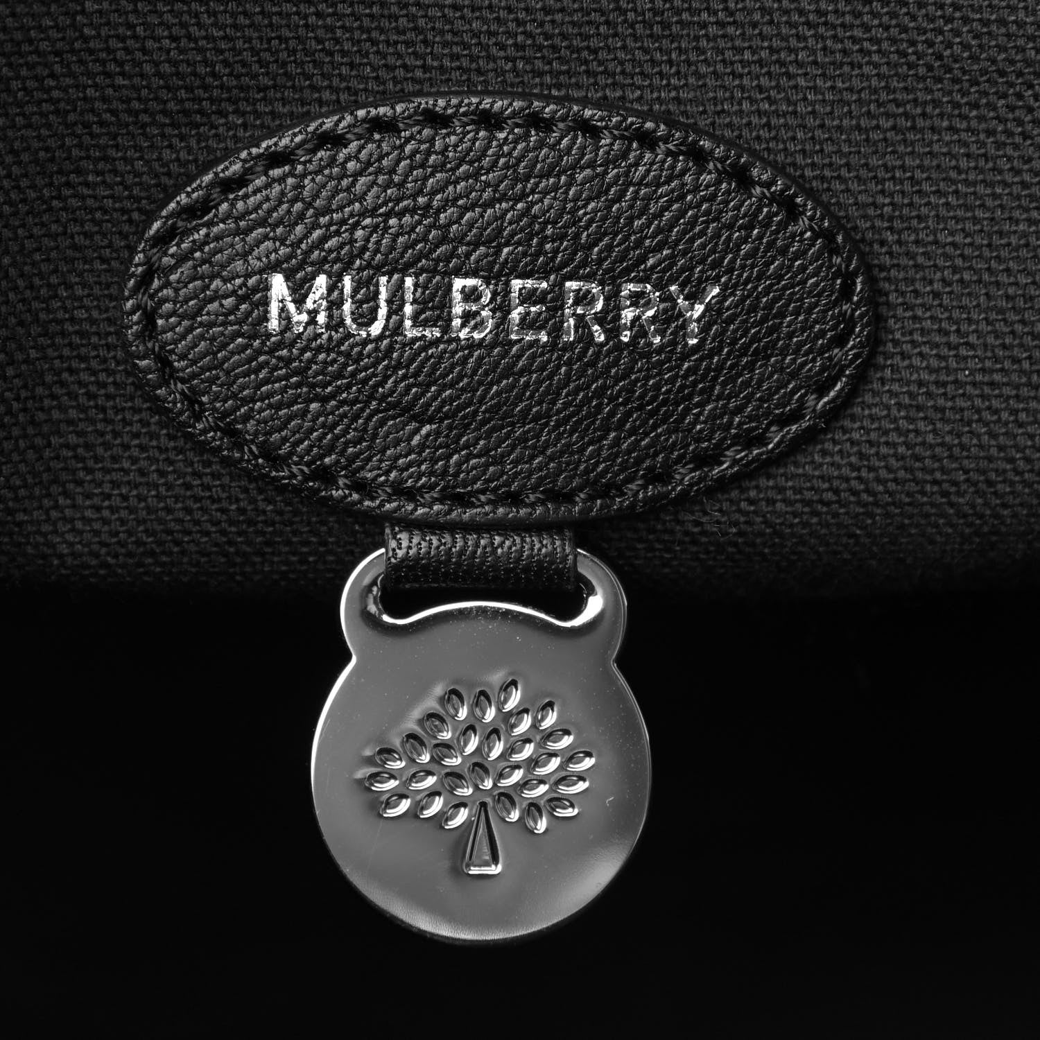 Mulberry Glossy Goatskin Medium Del Rey Satchel Black 6 of 14