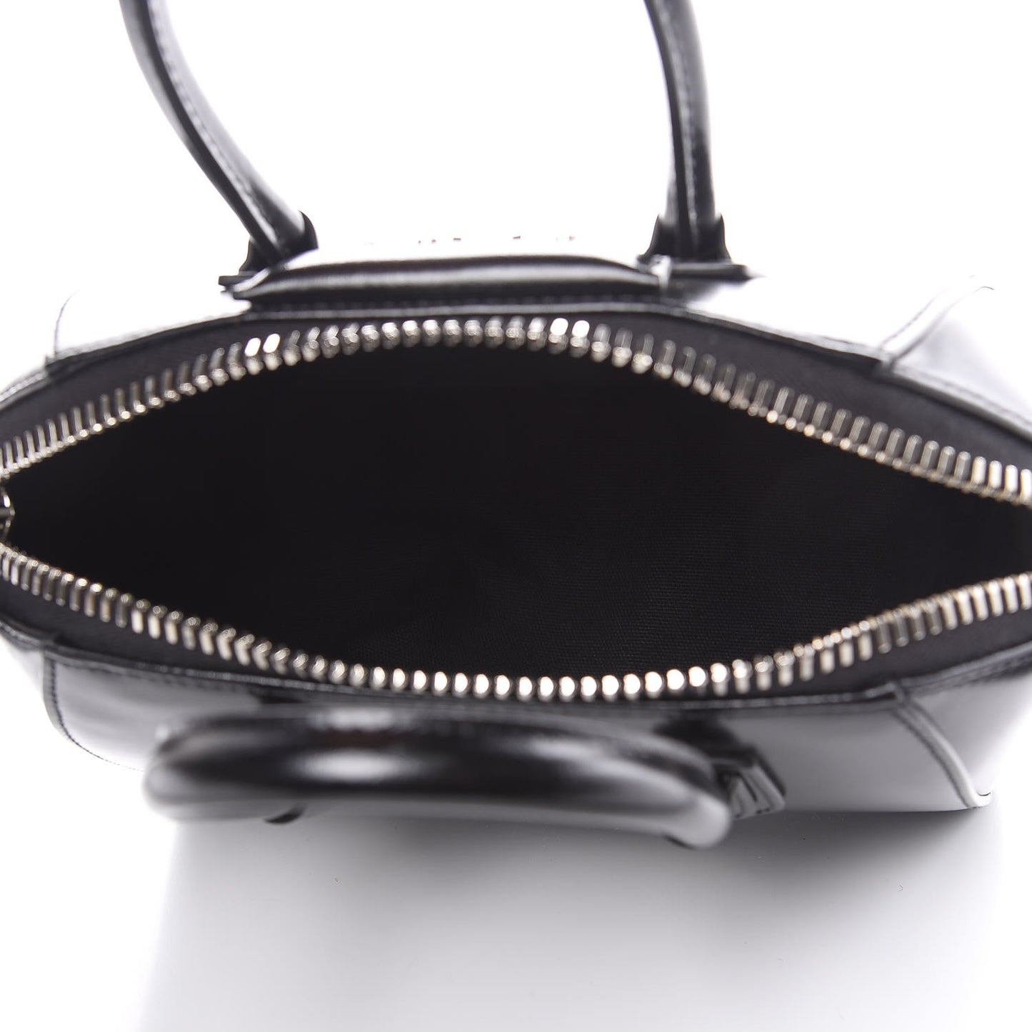 Shiny Lord Calfskin Mini Antigona Black