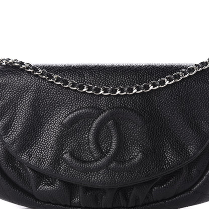 Chanel Caviar Half Moon Wallet On Chain WOC Black 11 of 11