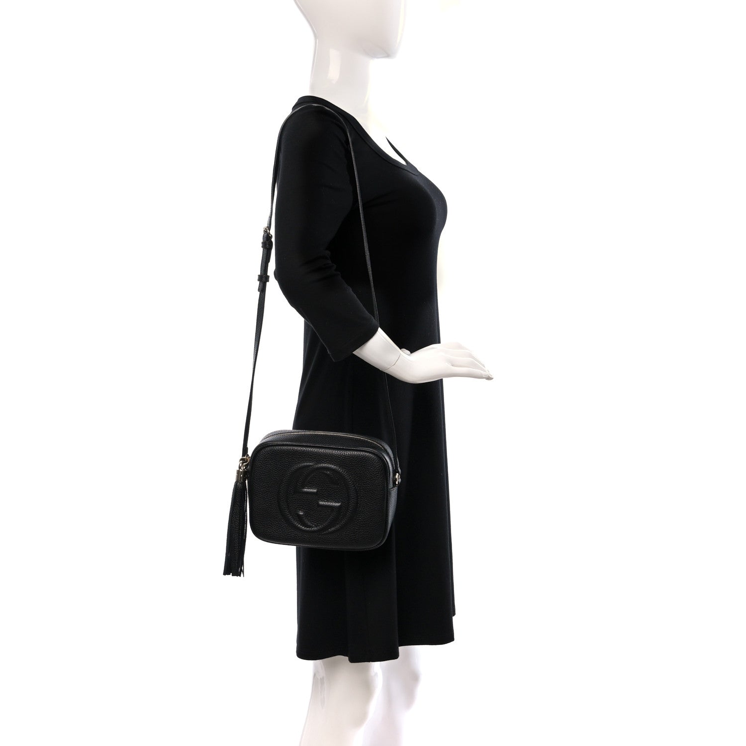 Gucci Pebbled Calfskin Small Soho Disco Bag Black 2 of 11