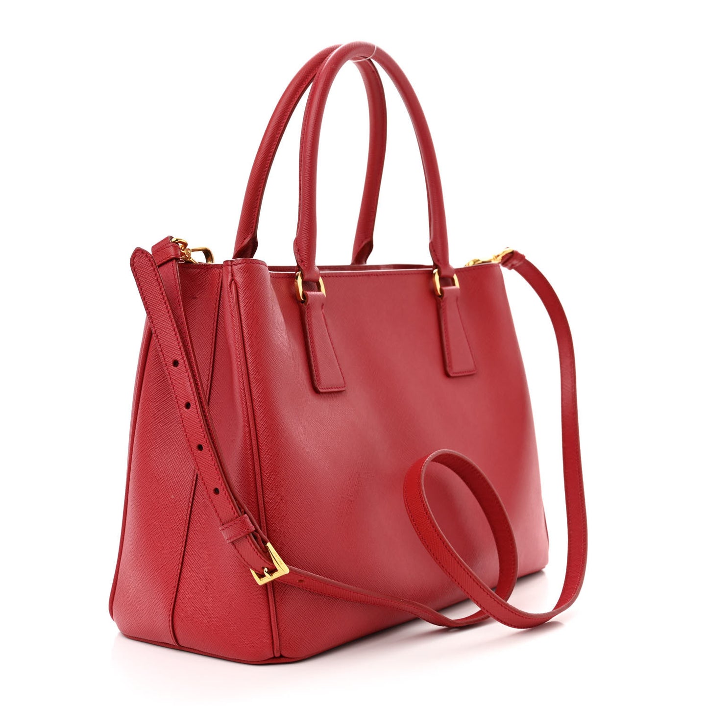 Saffiano Lux Medium Tote Fuoco