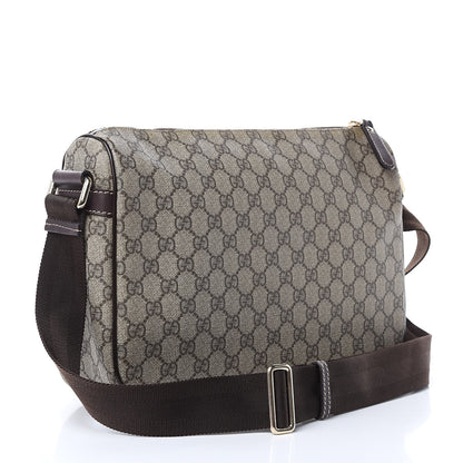 Gucci GG Plus Monogram Front Pocket Messenger Dark Brown 3 of 12
