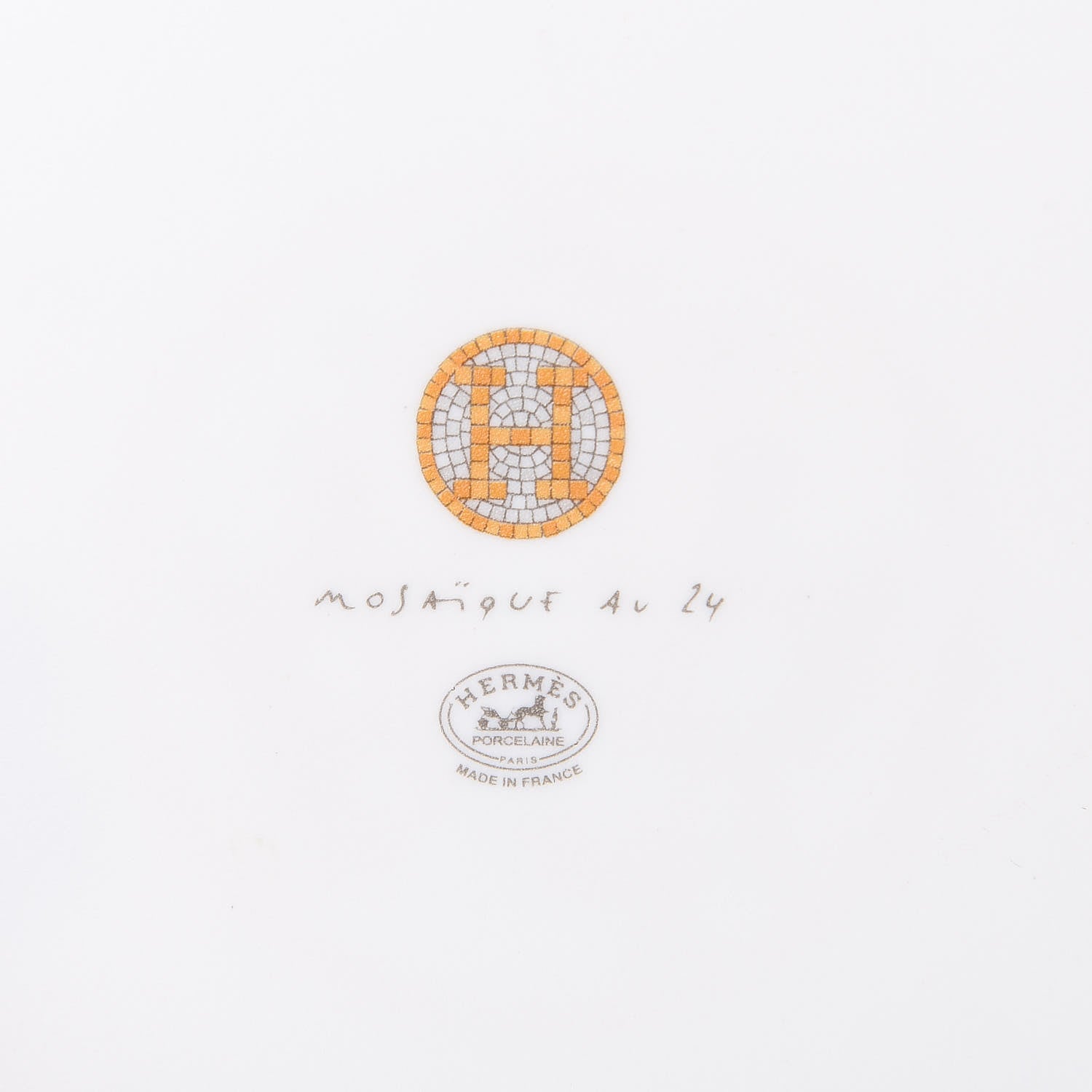 Hermes Porcelain Mosaique au 24 Sushi Plate 8 of 8