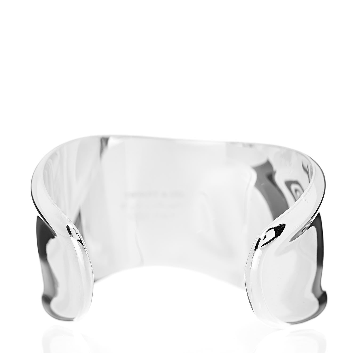 Tiffany Sterling Silver Small Elsa Peretti Right Wrist Bone Cuff Bracelet 3 of 5