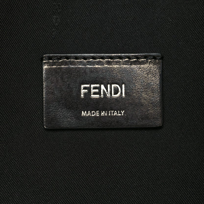 Fendi Nylon Shearling Vitello Elite Lightbulb Backpack Black Narciso 6 of 10