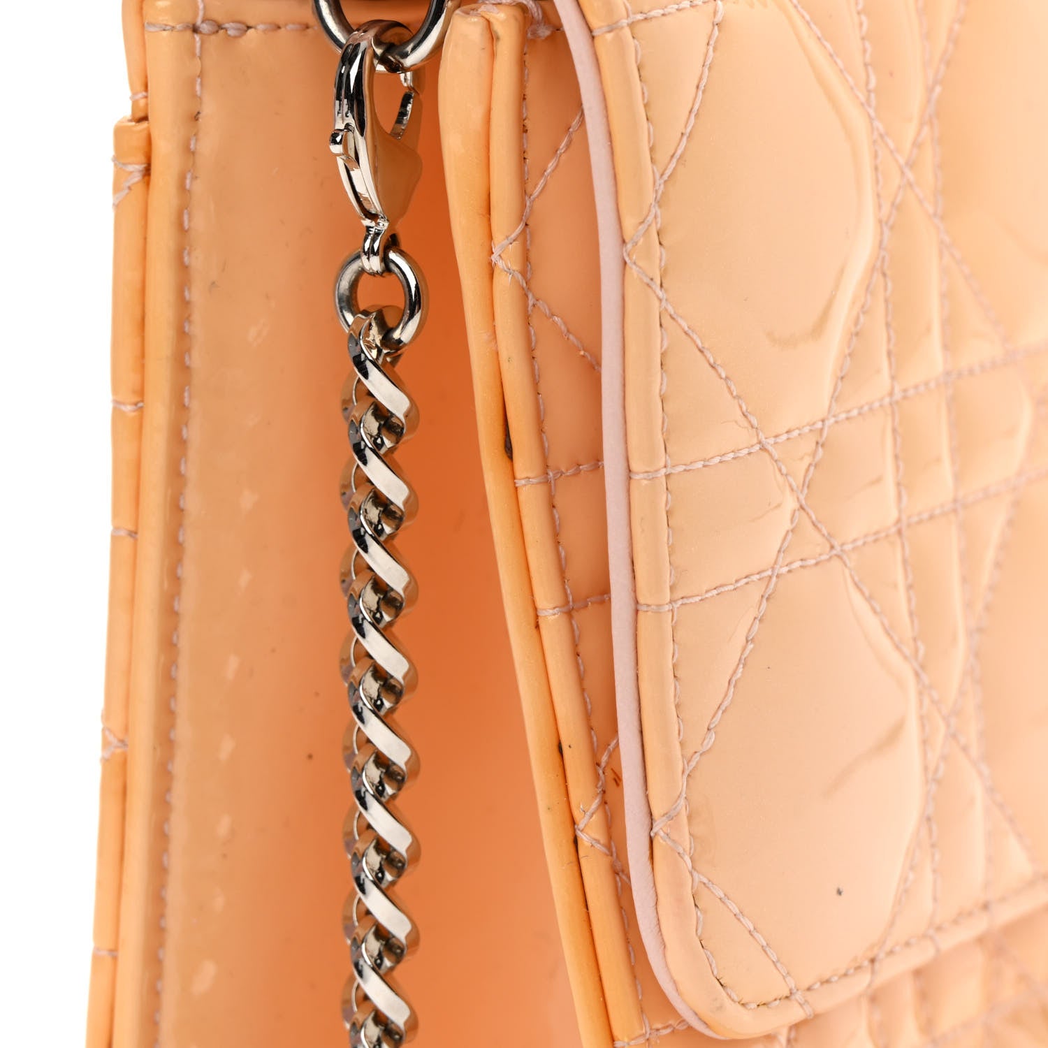 Christian Dior Patent Cannage Miss Dior Promenade Pouch Pink 16 of 18