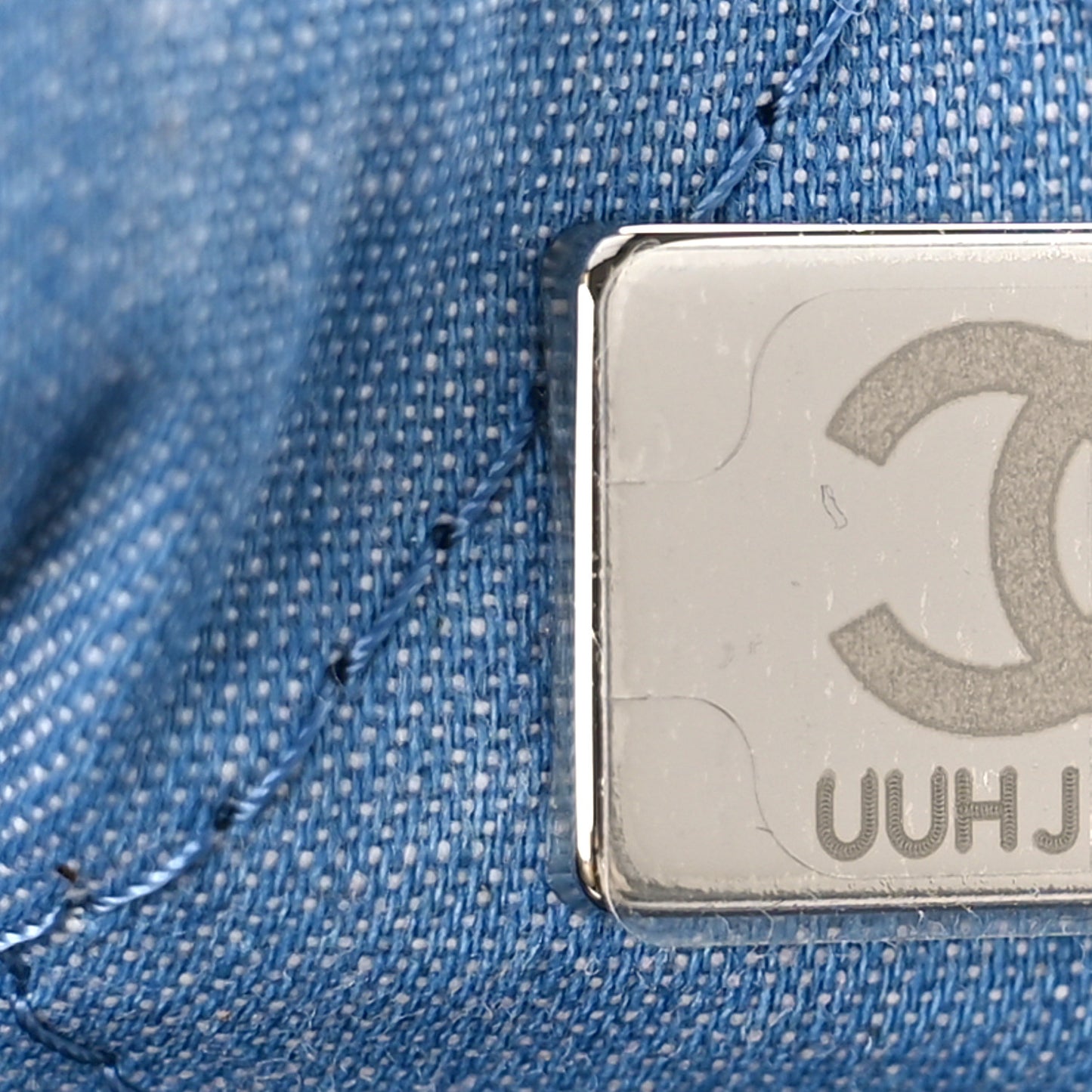 Denim Sequin Chanel 22 Blue
