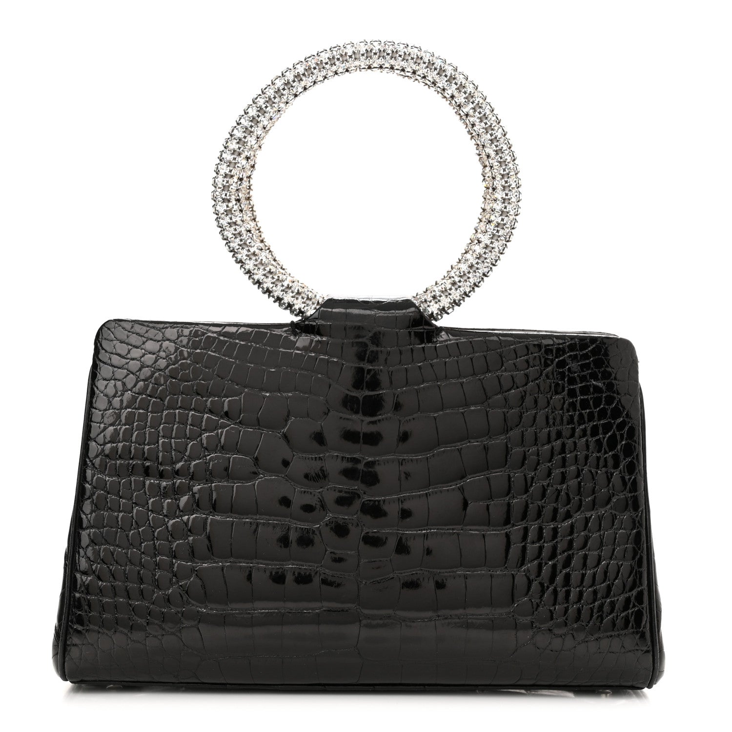 Judith Leiber Alligator Crystal Evening Bag Black 3 of 10