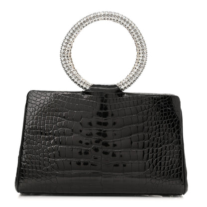 Judith Leiber Alligator Crystal Evening Bag Black 3 of 10