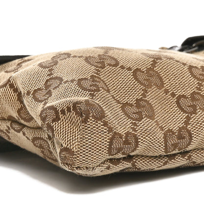Gucci GG Monogram Double Pocket Belt Bag Dark Brown 9 of 10