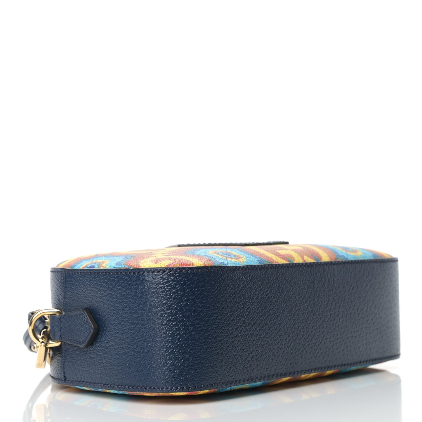 GG Supreme Kaleidoscope Calfskin Script Logo Gucci 100 Camera Bag Blue Orange Multicolor Blue Agata