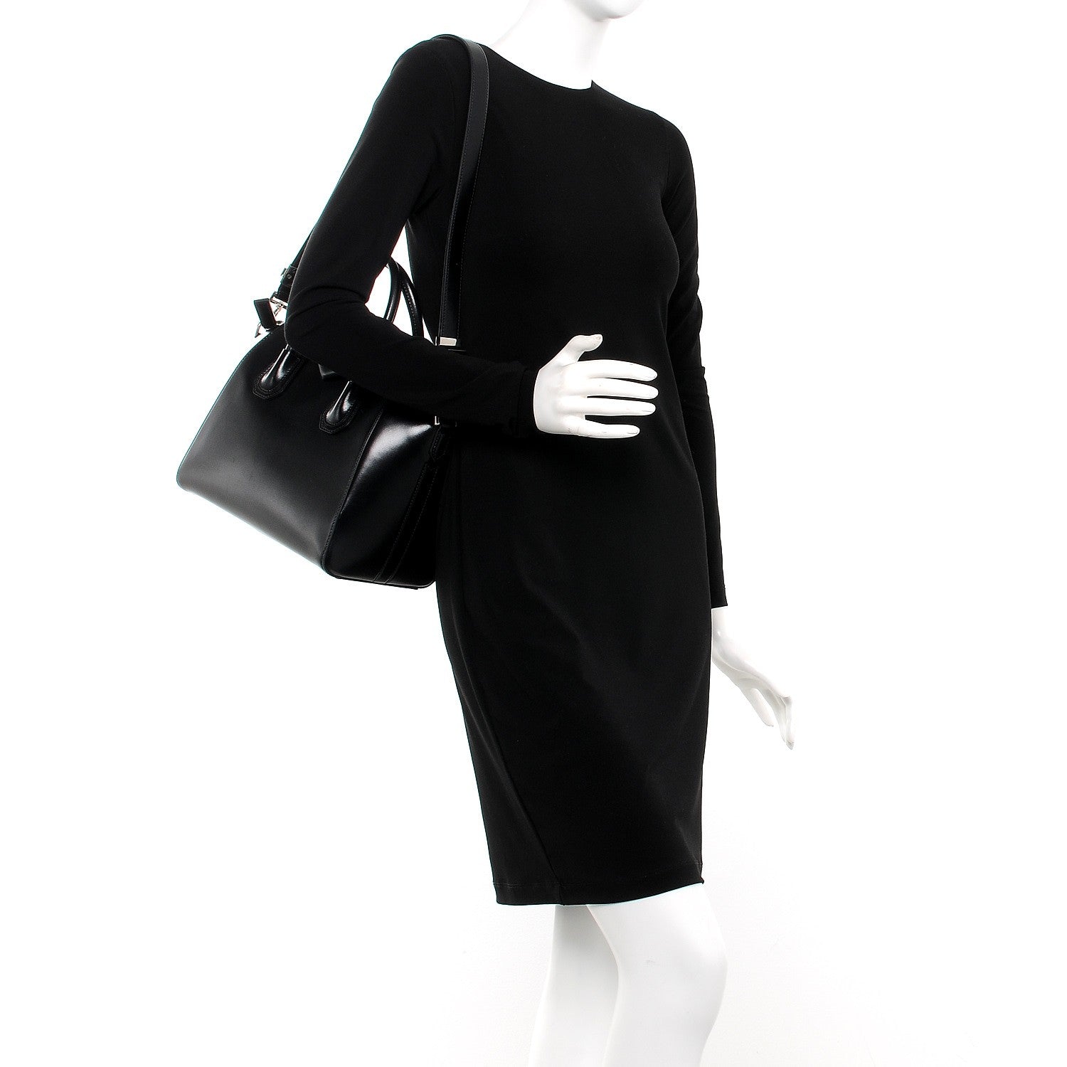 Givenchy Shiny Lord Calfskin Medium Antigona Black 2 of 7