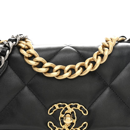 Chanel Lambskin Quilted Medium Chanel 19 Flap Black 8 of 11