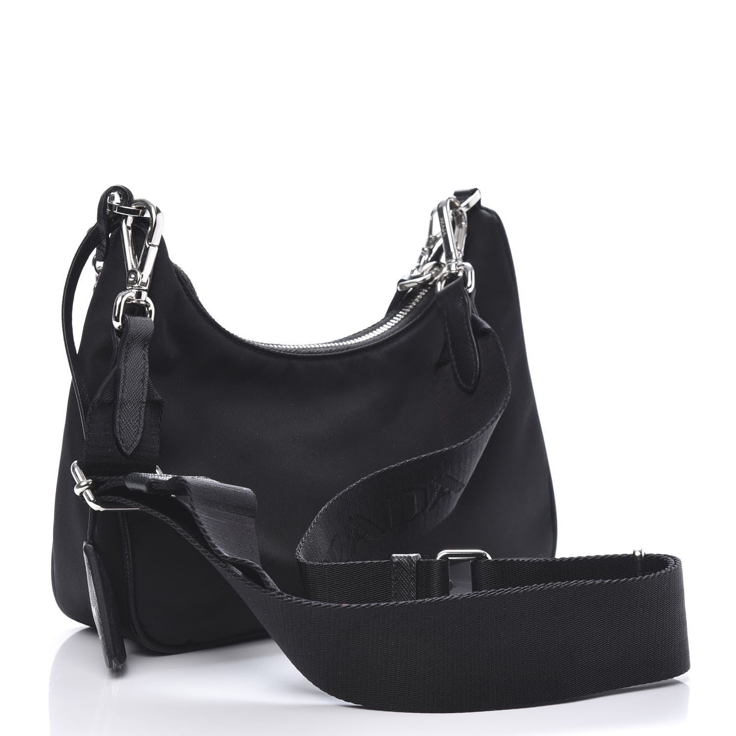 Prada Nylon Re-Edition 2005 Shoulder Bag Black 3 of 10