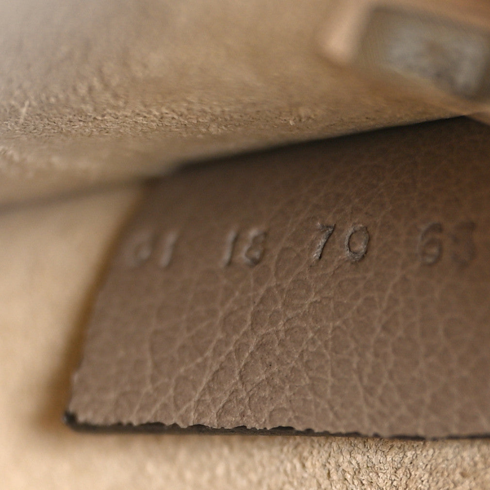 Calfskin Suede Small Nile Bracelet Bag Motty Grey
