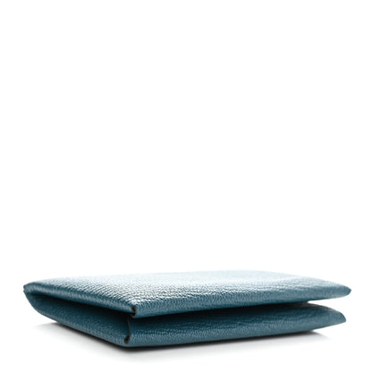 Hermes Chevre Mysore Calvi Card Case Vert Bosphore 4 of 8