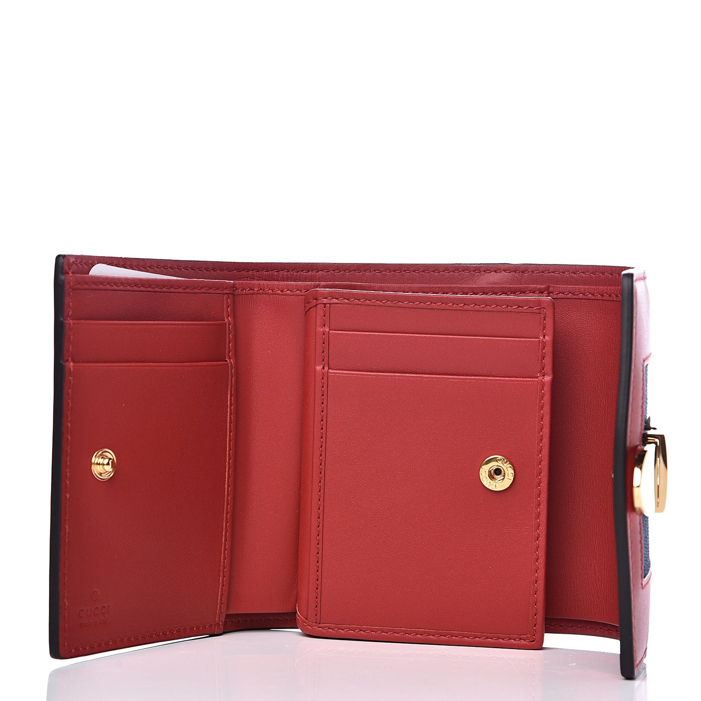 Calfskin Sylvie Wallet Hibiscus Red
