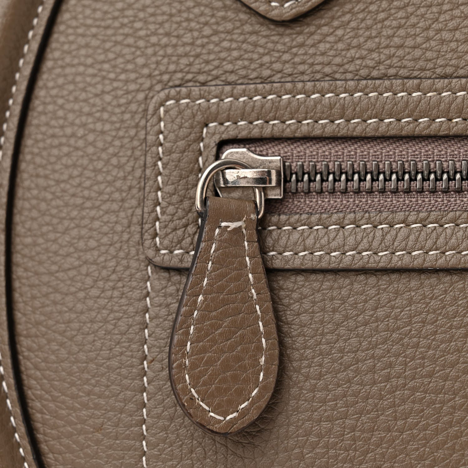 Celine Smooth Calfskin Interstice Micro Luggage Light Taupe 13 of 18
