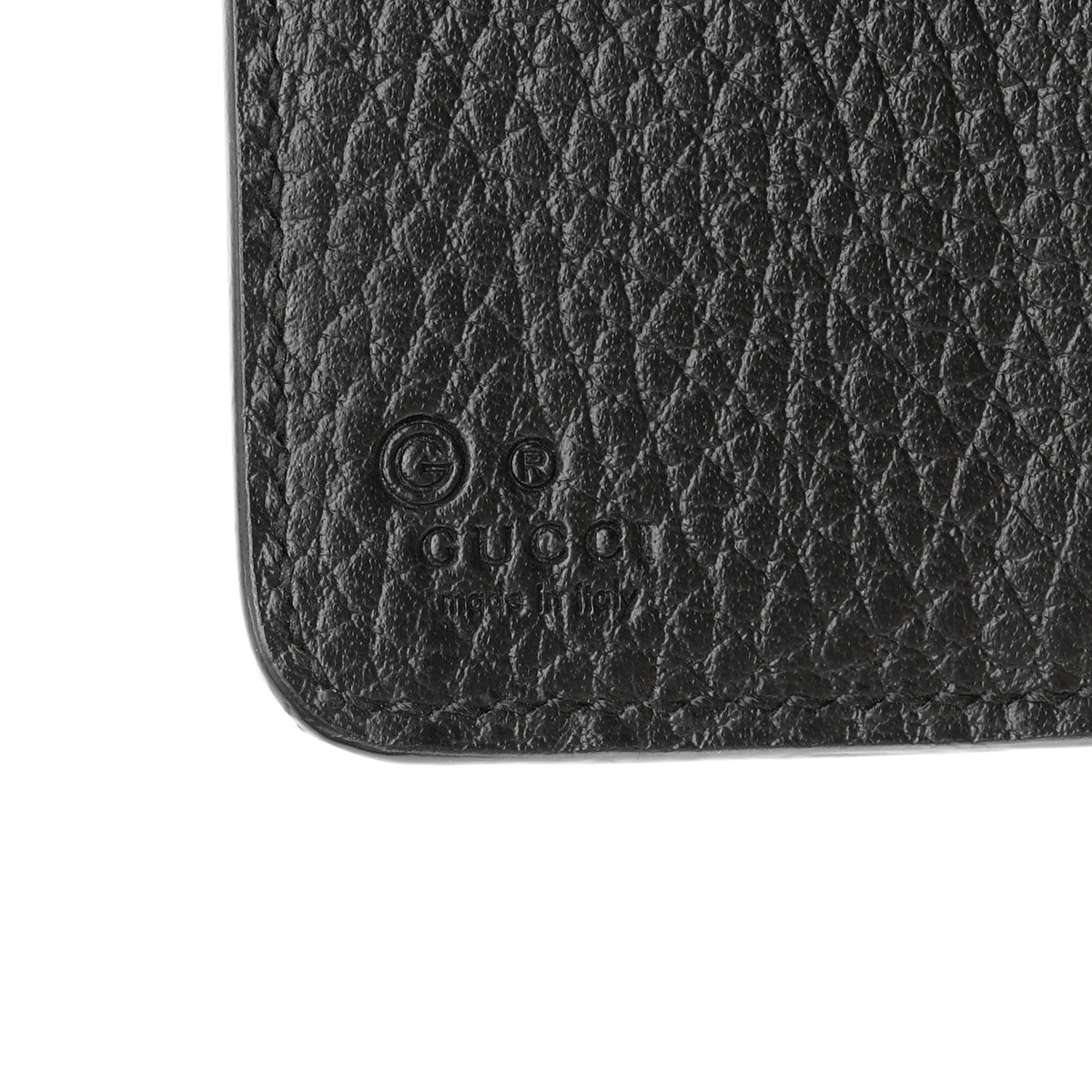 Gucci Dollar Calfskin Interlocking G Continental Wallet Black 6 of 8