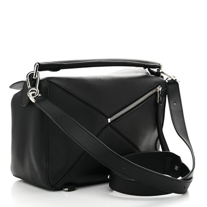 Loewe Calfskin Medium Puzzle Bag Black 3 of 11
