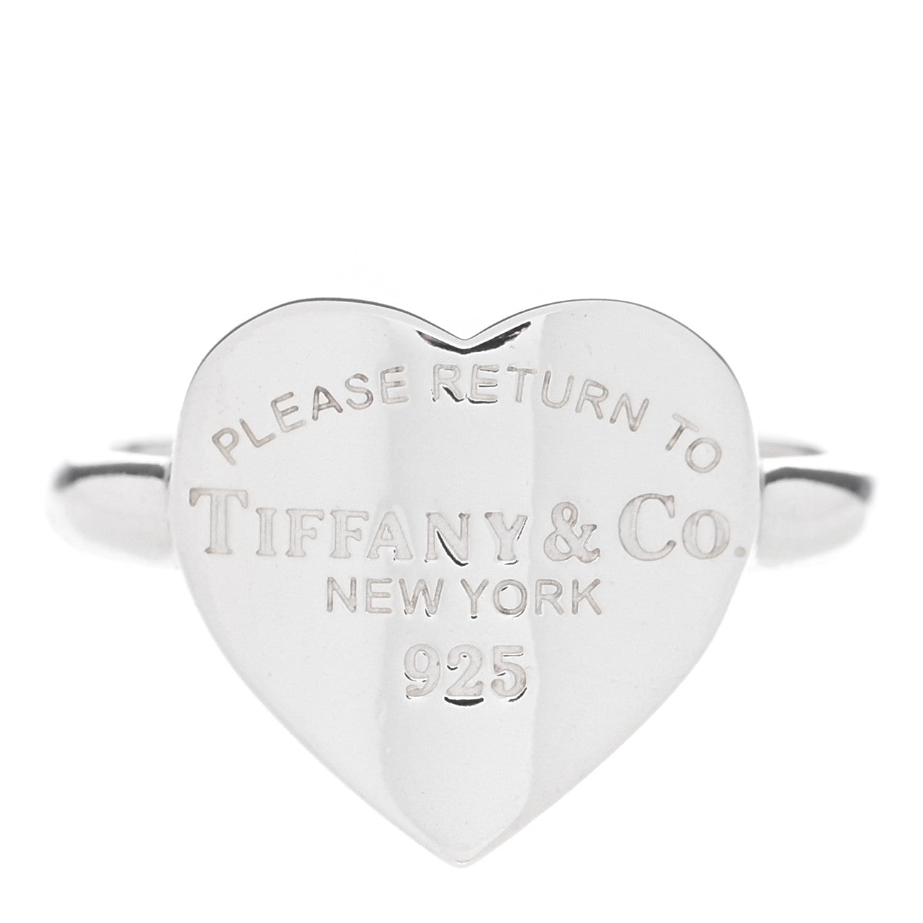 Sterling Silver Return to Tiffany Heart Ring 48 4.5