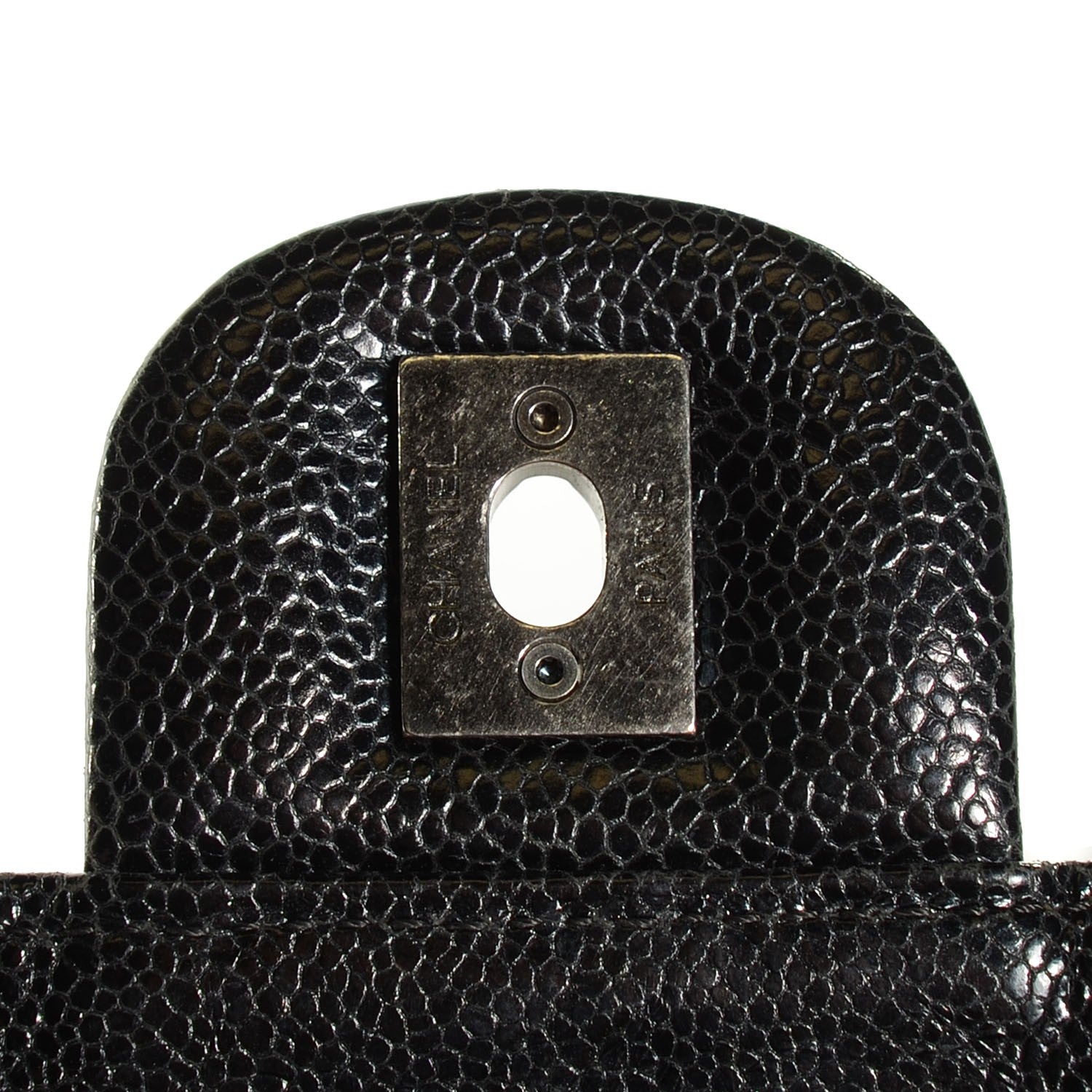 Chanel Crumpled Grained Calfskin CC Crave Jumbo Flap Black 9 of 9