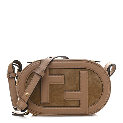 Fendi Vitello Grace Camoscio O'Lock Mini Camera Case Sand Rovere 1 of 11