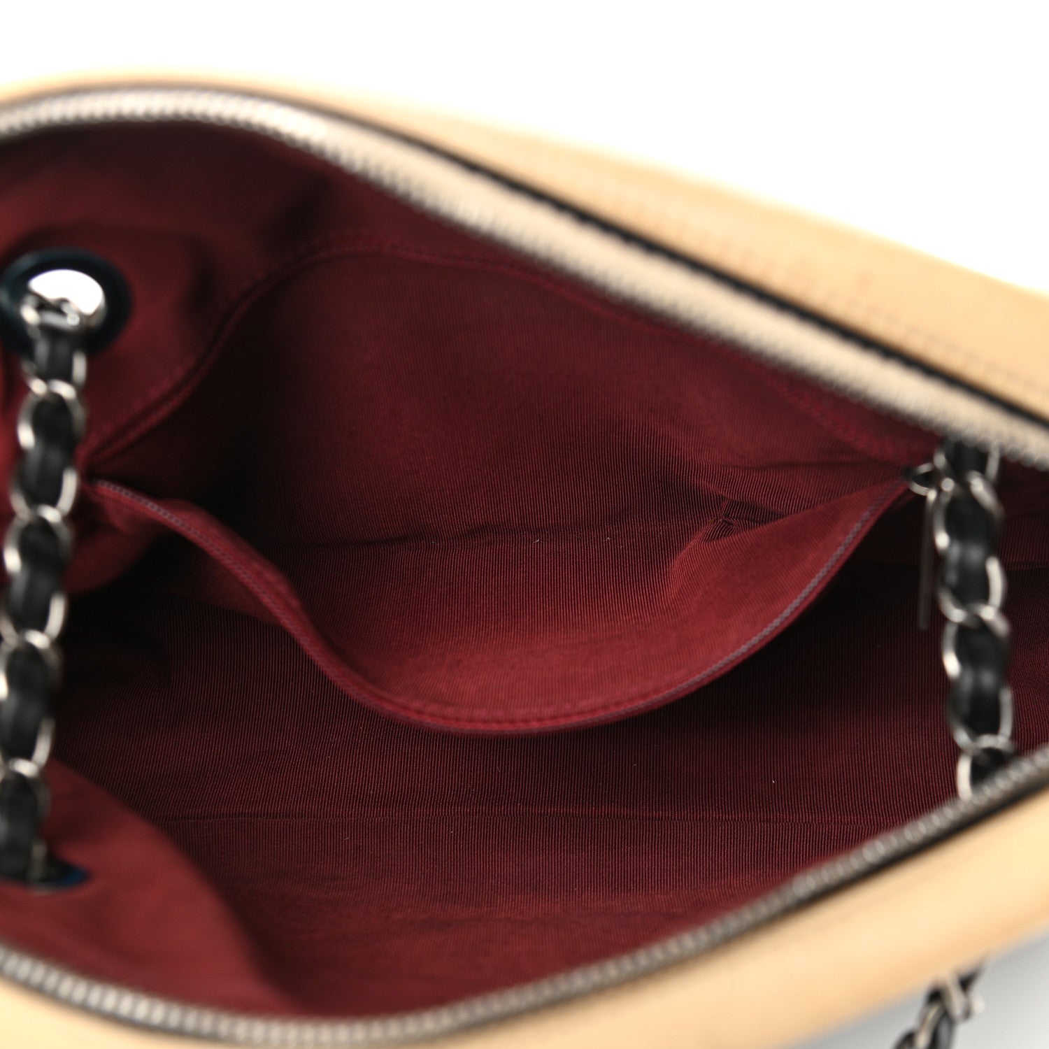 Chanel Calfskin Quilted Small Ballerine Camera Case Black Beige 5 of 14