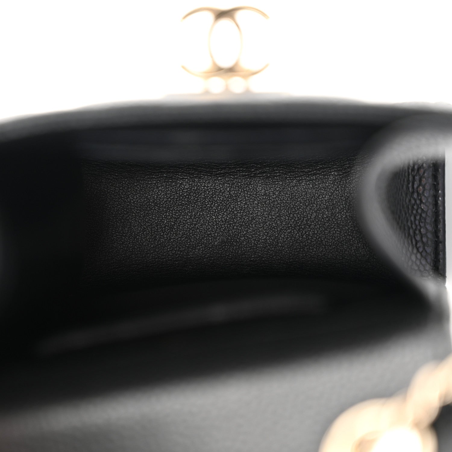 Chanel Caviar Quilted Golden Class Phone Holder Black 5 of 12