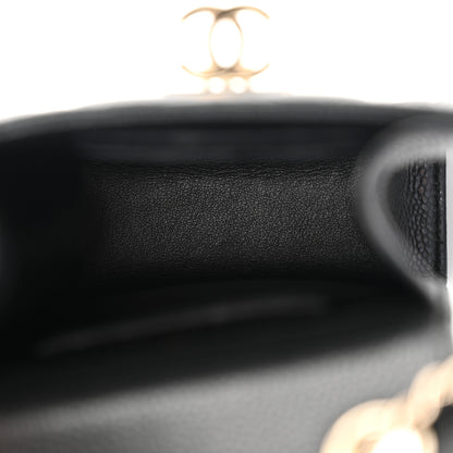 Chanel Caviar Quilted Golden Class Phone Holder Black 5 of 12