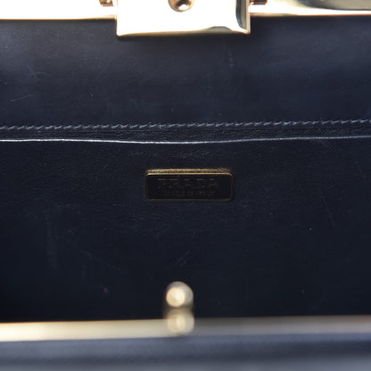 Prada Saffiano City Calf Light Frame Bag Black 6 of 9