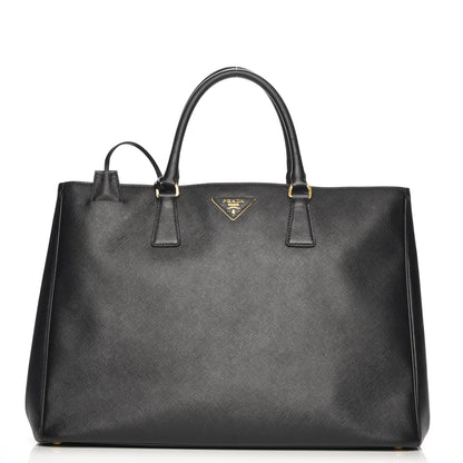 Prada Saffiano Lux Extra Large Tote Black 1 of 9