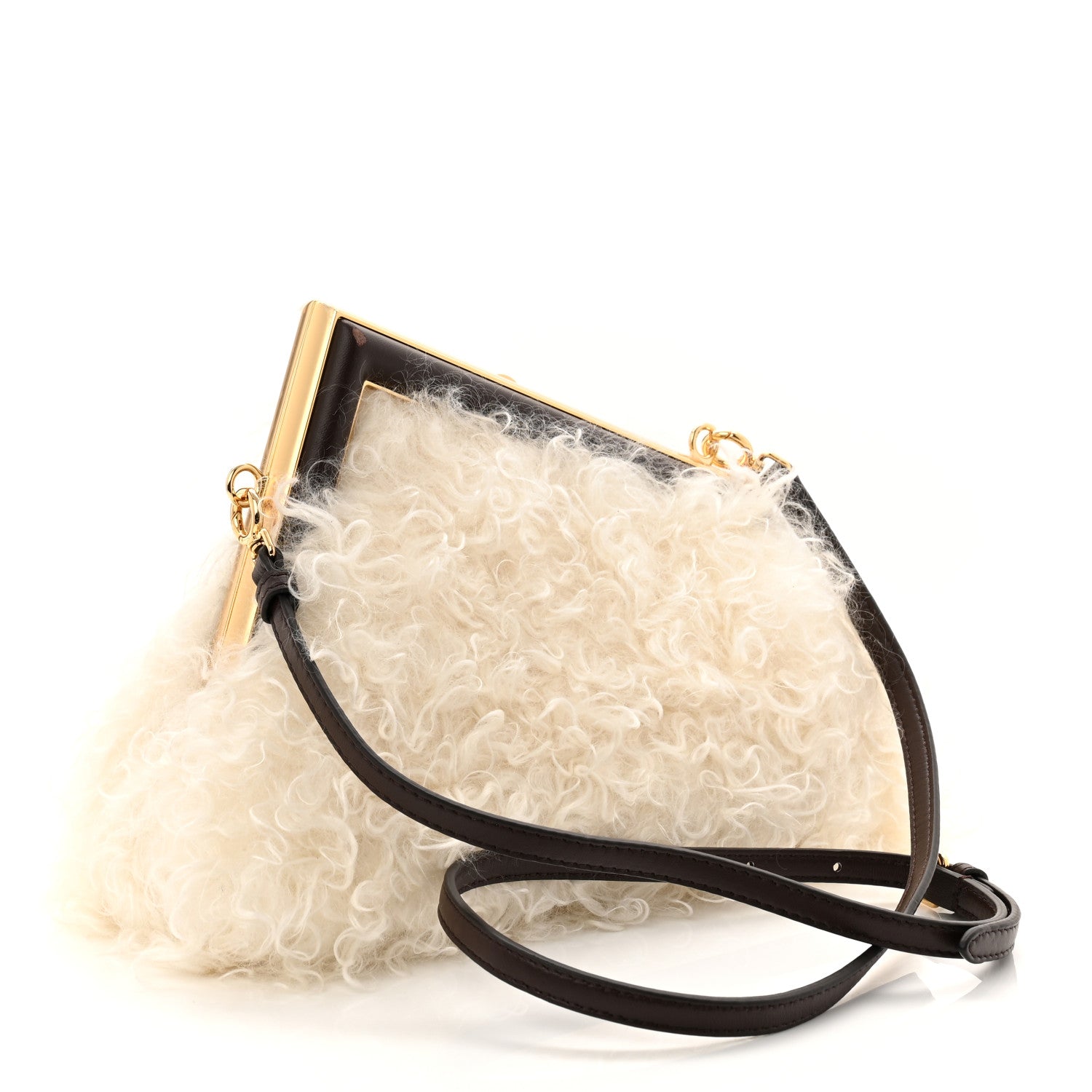 Fendi Baby Mongolian Nappa Small Fendi First White Fondente 3 of 11
