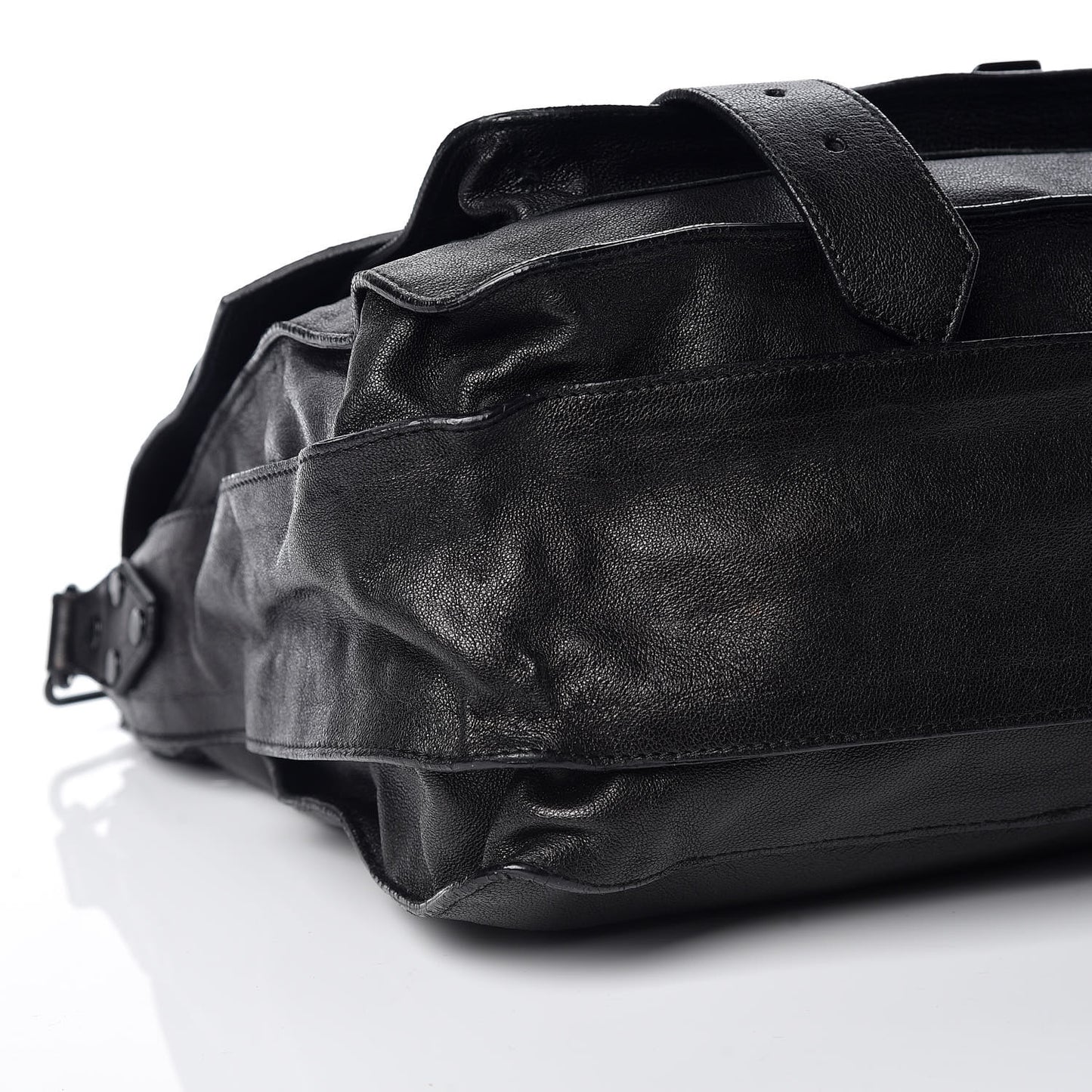 Lambskin PS1 Large Satchel Black