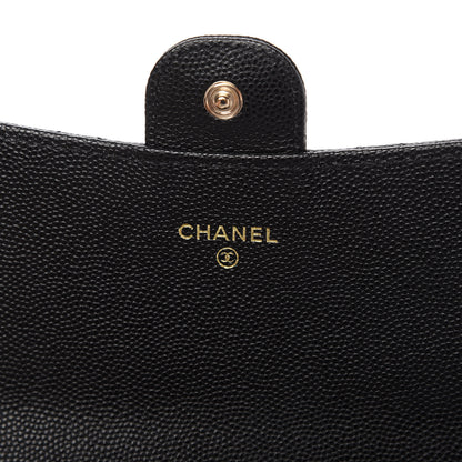 Chanel Caviar Quilted Flap Phone Holder With Chain Black 8 of 12