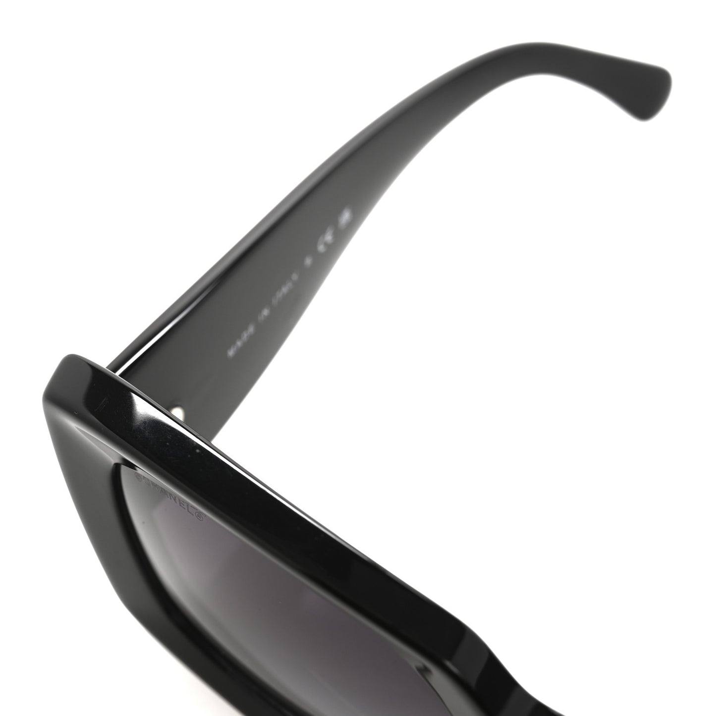 Acetate Rectangle Sunglasses 5435 Black