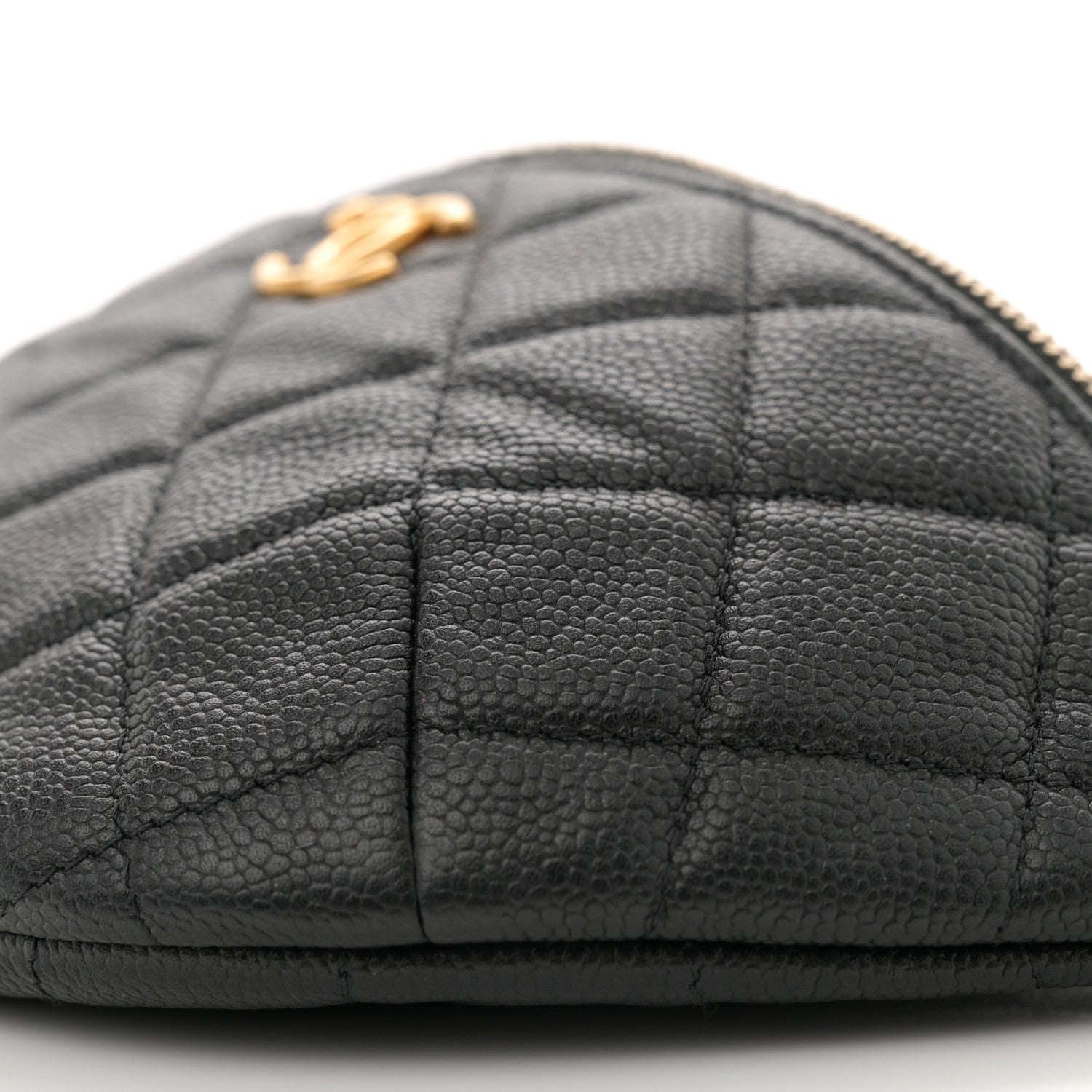 Chanel Caviar Quilted Sweetheart Belt Bag Black 10 of 11