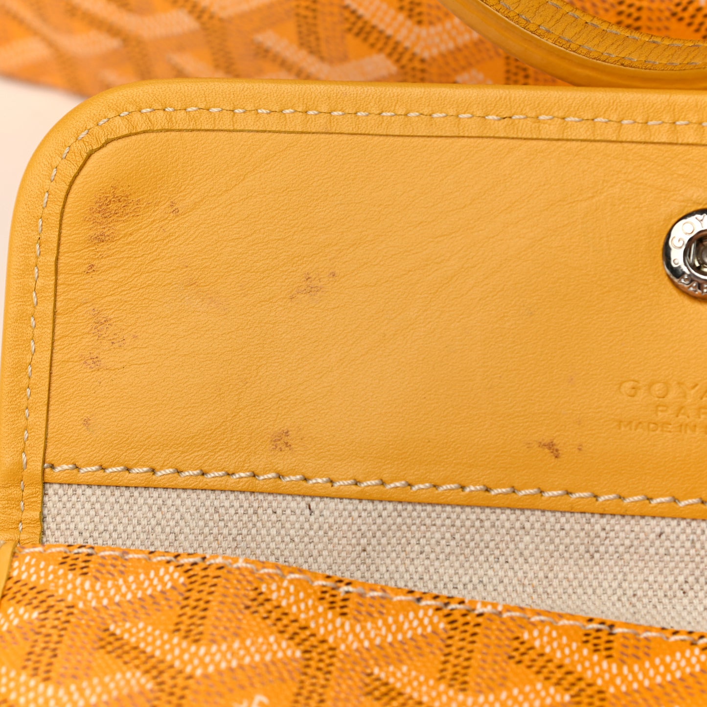 Goyardine Saint Louis PM Yellow